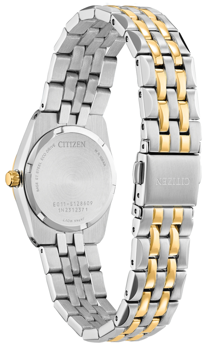 CITIZEN EW2299-50E Corso caseback and bracelet view
