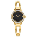 Citizen EZ7012-85E Quartz Gold-Tone Bangle Women's Watch with Black Dial