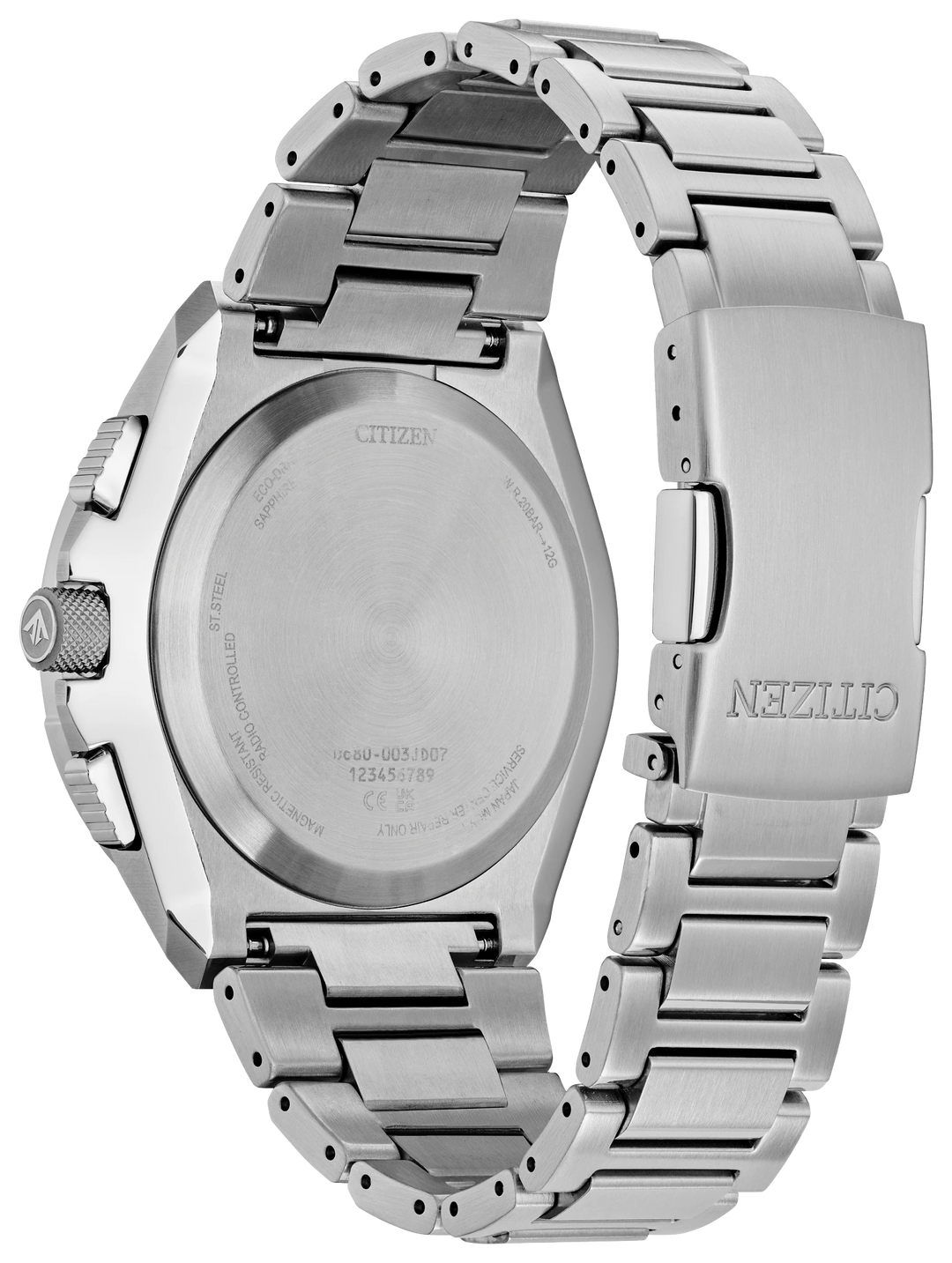 Citizen JY8120-58E Promaster Skyhawk A-T caseback and bracelet view