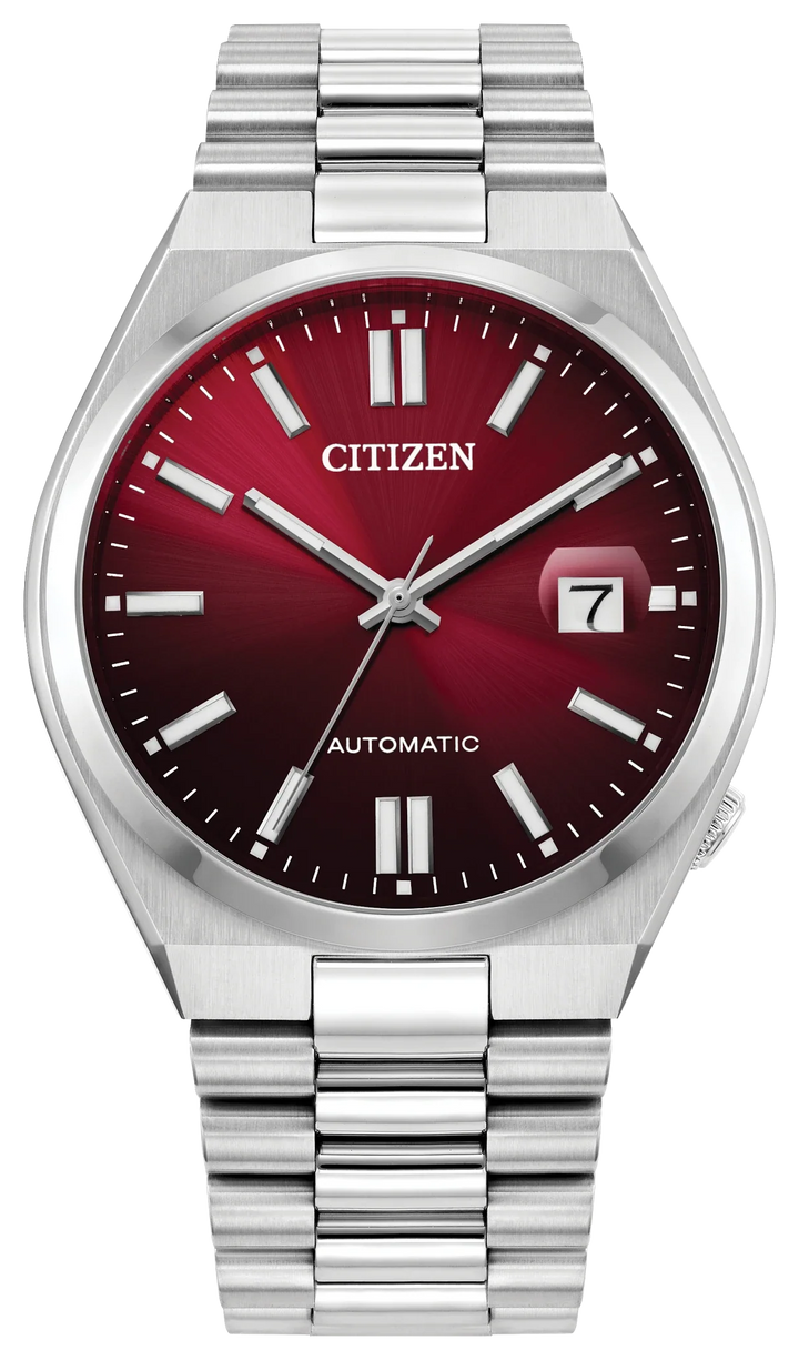 Citizen NJ0150-56W TSUYOSA automatic watch red dial front view