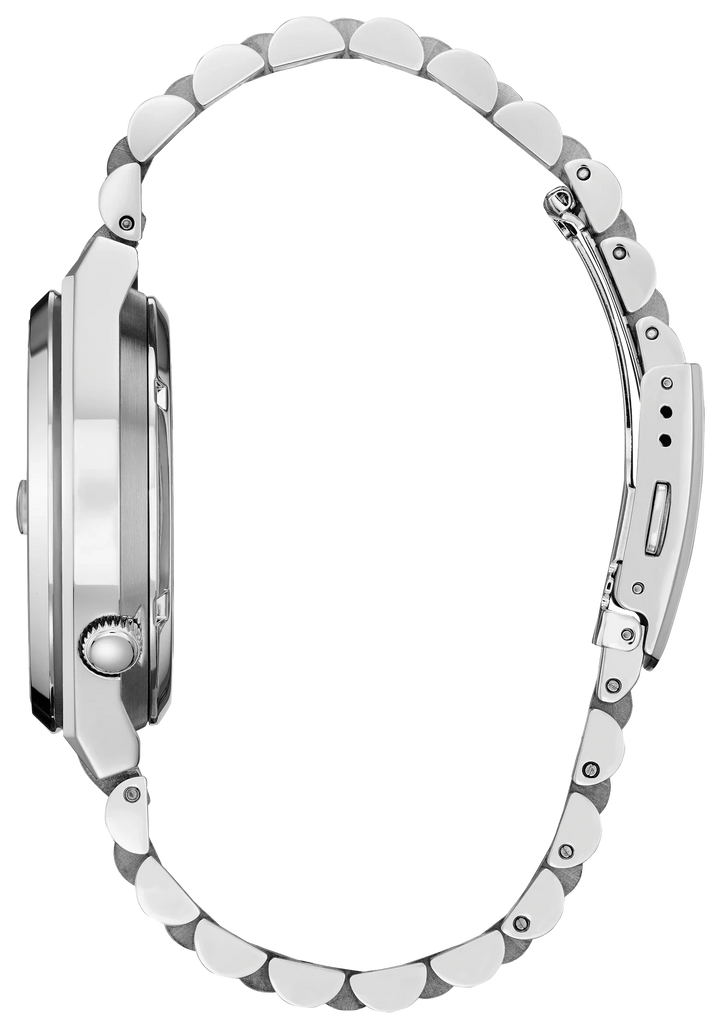 Citizen NJ0156-50W TSUYOSA Minnie Mouse automatic watch side profile