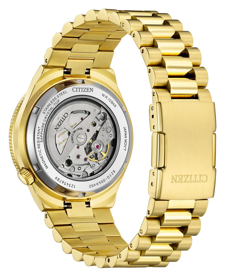 Citizen NJ0232-53X Tsuyosa Shore automatic watch exhibition caseback