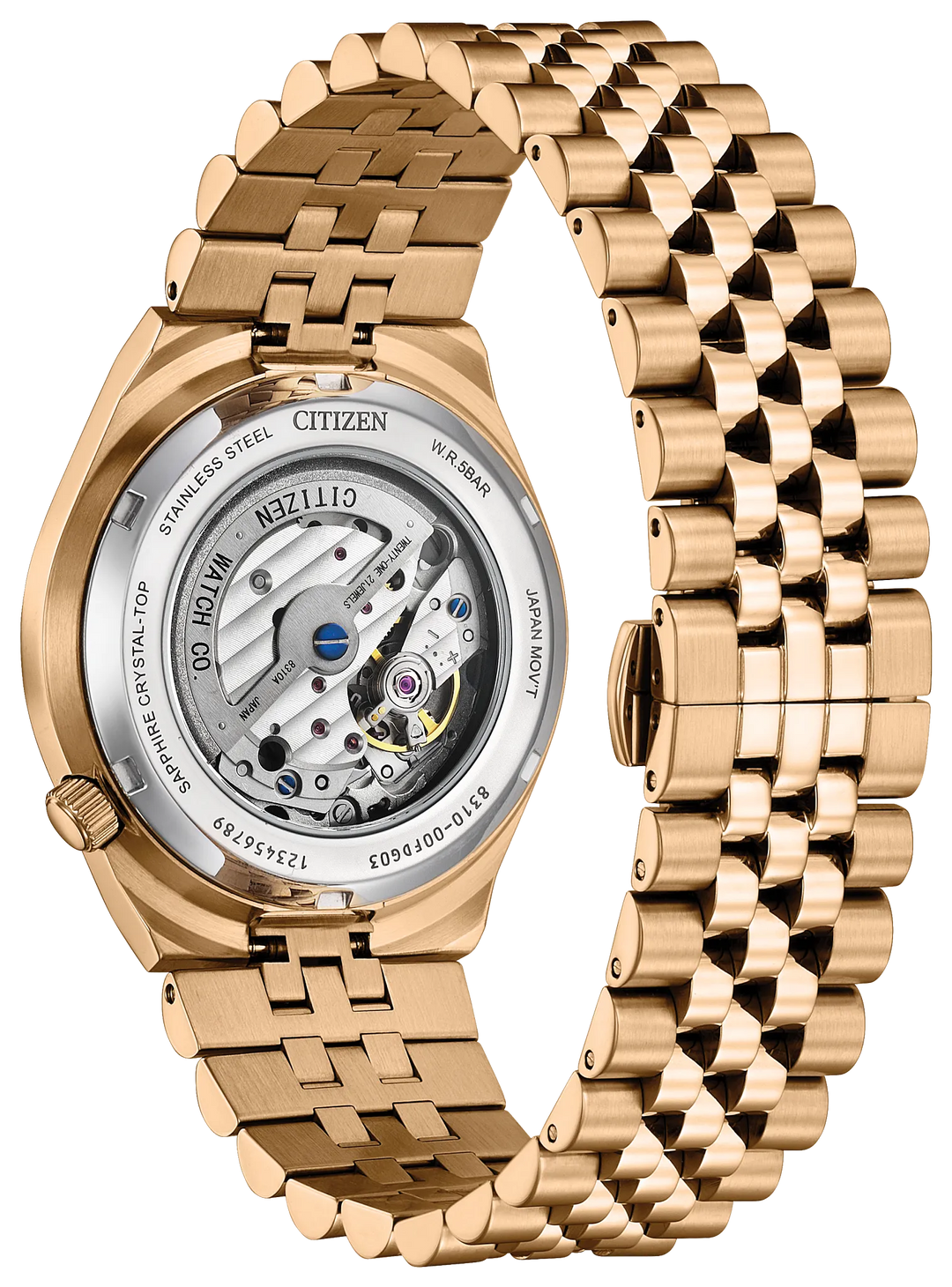 Citizen NK0023-57L TSUYOSA 60 automatic watch caseback view