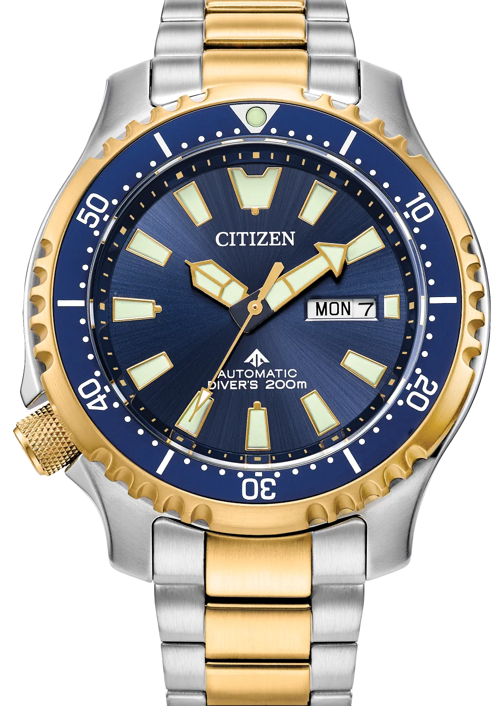 Citizen NY0154-51L Promaster Dive Automatic two-tone watch front view
