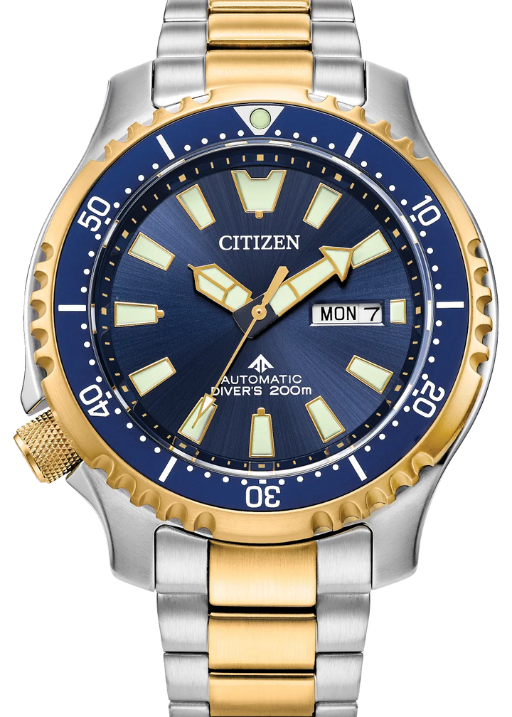Citizen NY0154-51L Promaster Dive Automatic two-tone watch front view