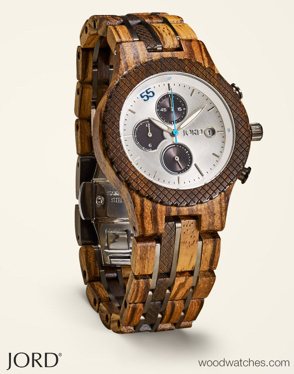 JORD Conway Zebrawood and Dark Sandalwood alternate view