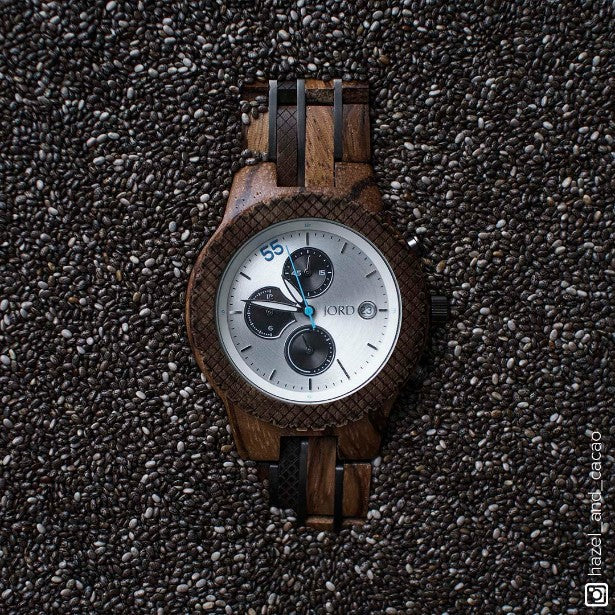 JORD Conway Zebrawood and Dark Sandalwood lifestyle view 1