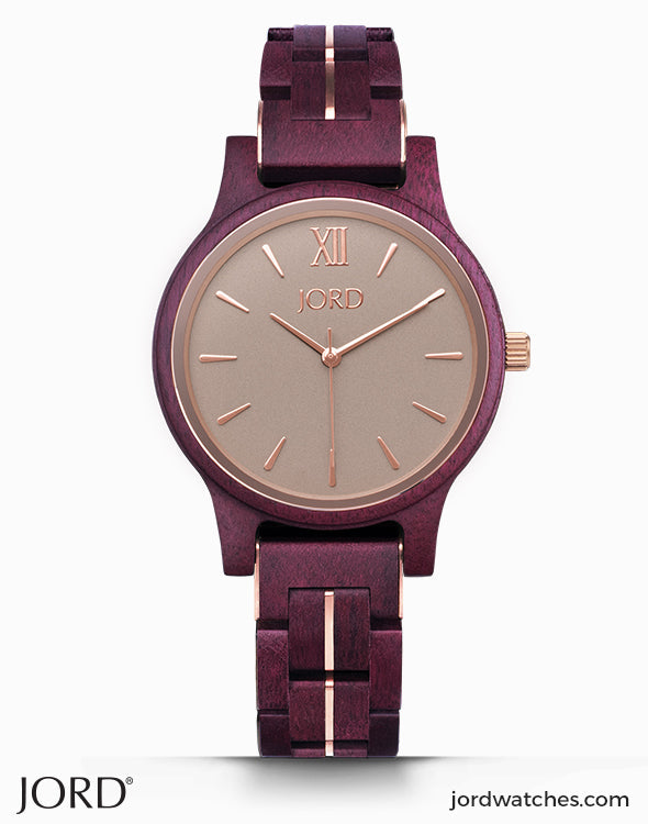JORD Frankie 38 Purpleheart and Lavender alternate view