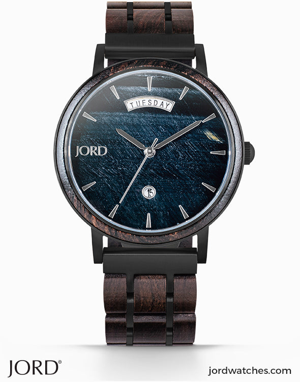 JORD Harper Blue Tiger's Eye and Ebony alternate view