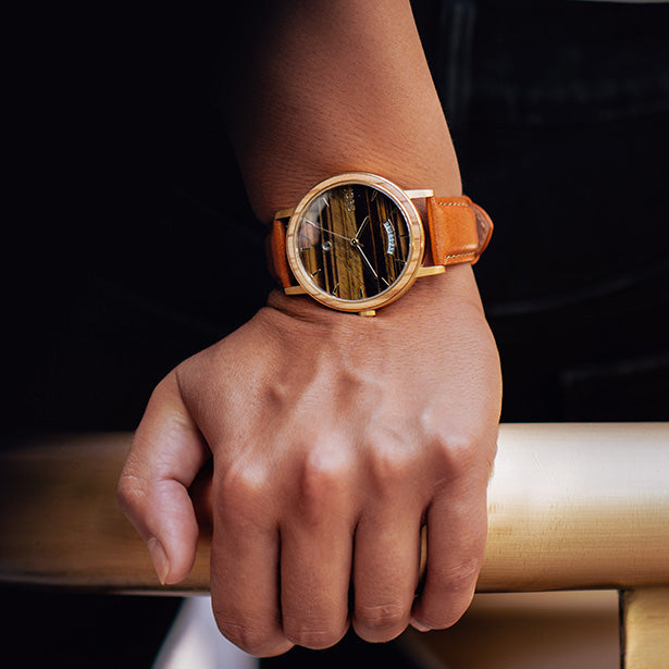 JORD Harper Tiger's Eye and Olive Wood lifestyle view 2