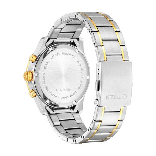 Citizen AN8194-51L caseback and bracelet view