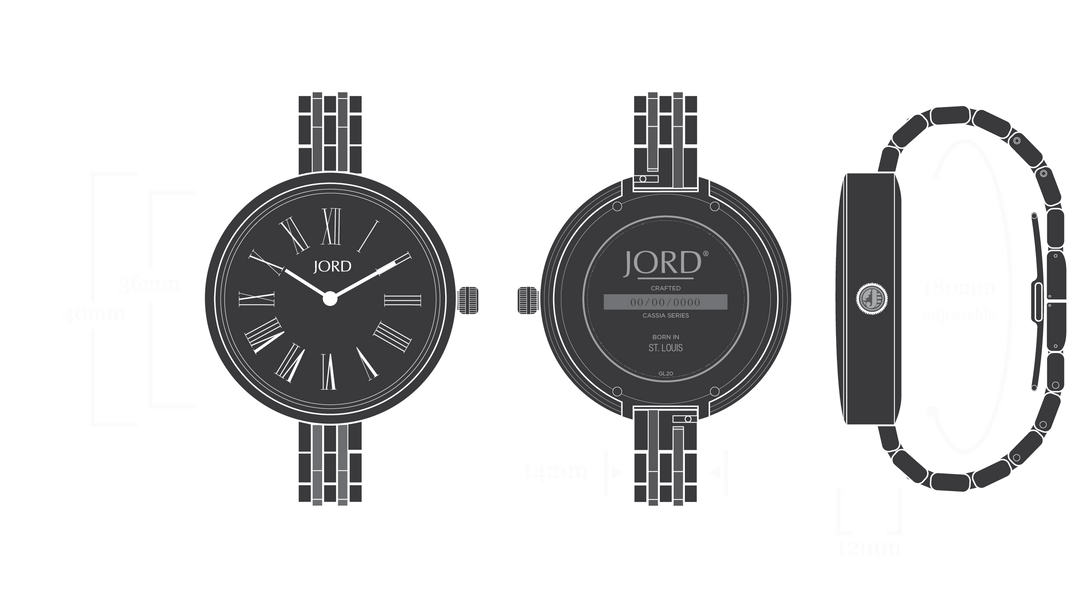 JORD Cassia technical dimensions