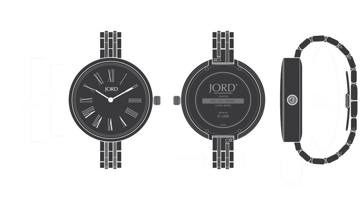 JORD Cassia technical dimensions