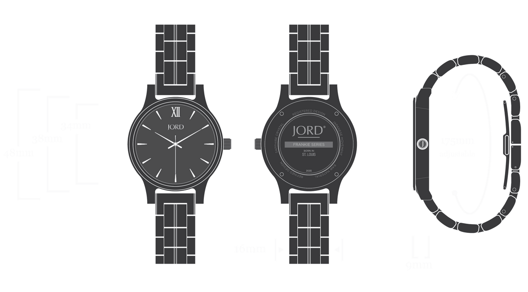 JORD Frankie 38 technical dimensions