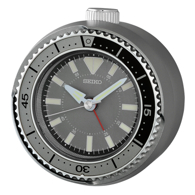 Seiko QHE207NLH Rotating Bezel Alarm Clock - Watch Technicians Store