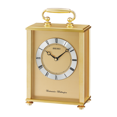 Seiko QHJ201GLH Chiming Desk and Table Clock - Watch Technicians Store