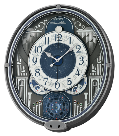 Seiko QXM393NRH Melodies in Motion Musical Wall Clock - Watch Technicians Store
