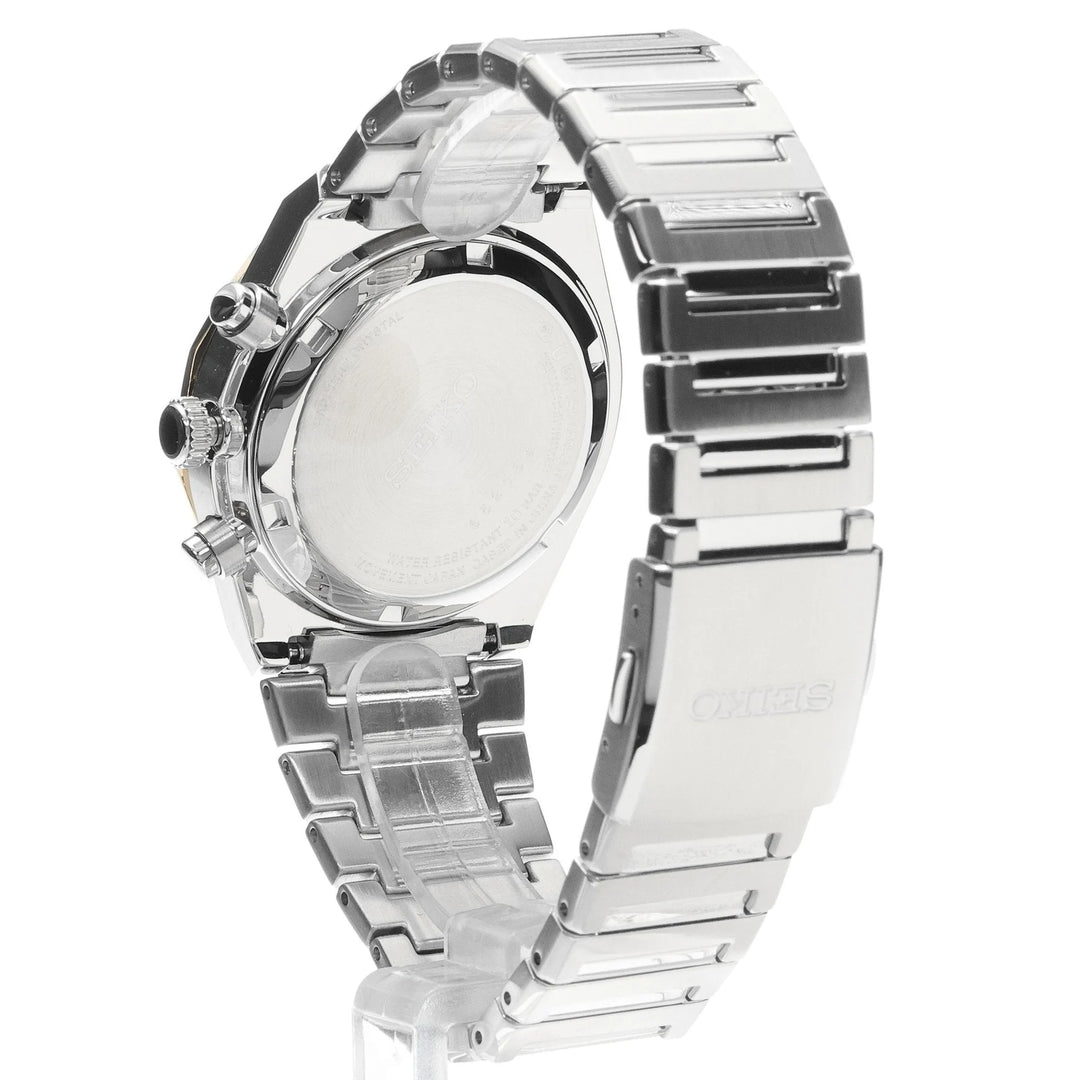 Seiko HGK001 stainless steel caseback and folding bracelet clasp