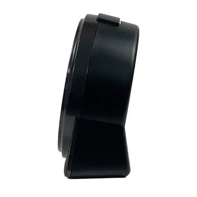 Seiko QHE198KLH black alarm clock, side profile