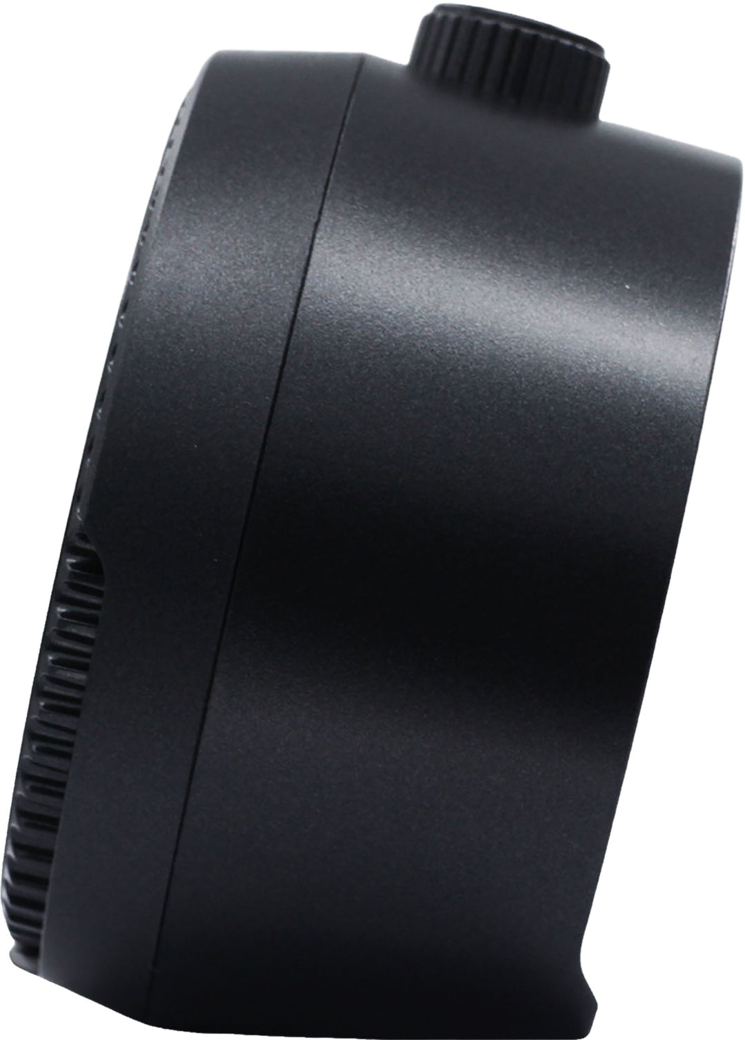 Seiko QHE207KLH black rotating bezel alarm clock, side profile