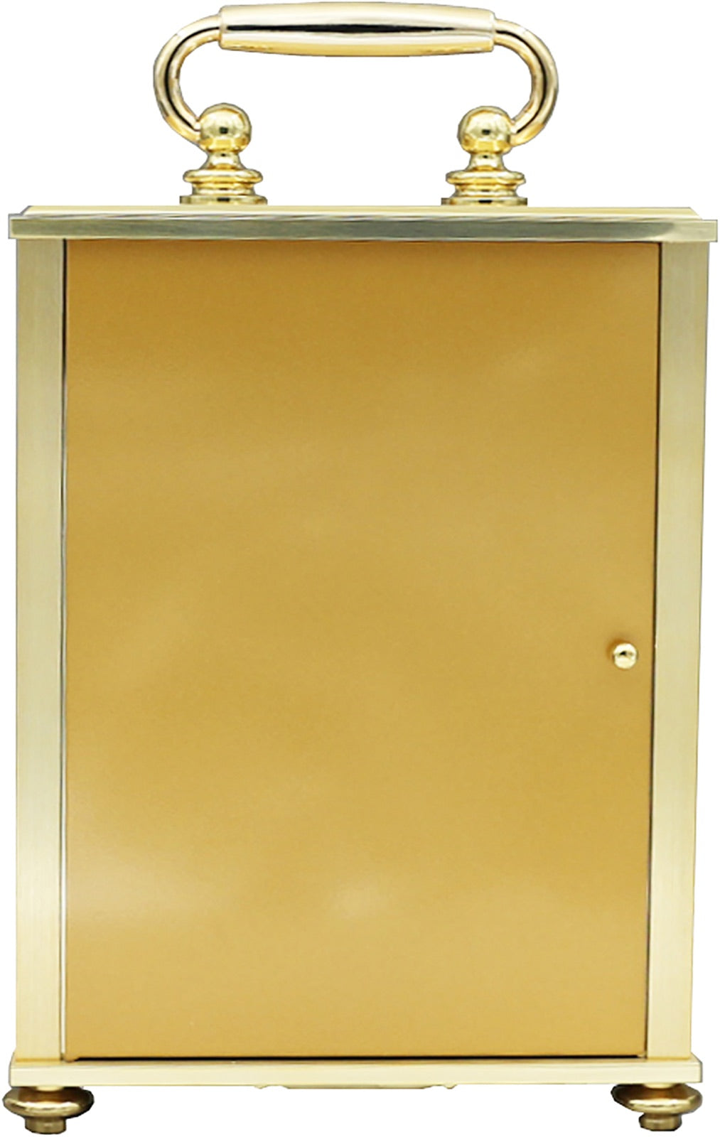 Seiko QHJ201GLH gold-tone chiming desk clock, rear view