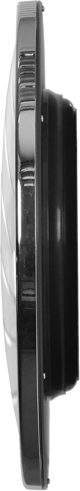 Seiko QXA634ALH Lenox wall clock, curved glass side profile