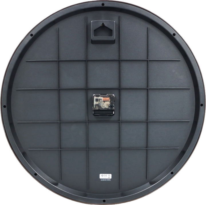 Seiko QXA759BLH Abbott wall clock, rear mounting and movement view