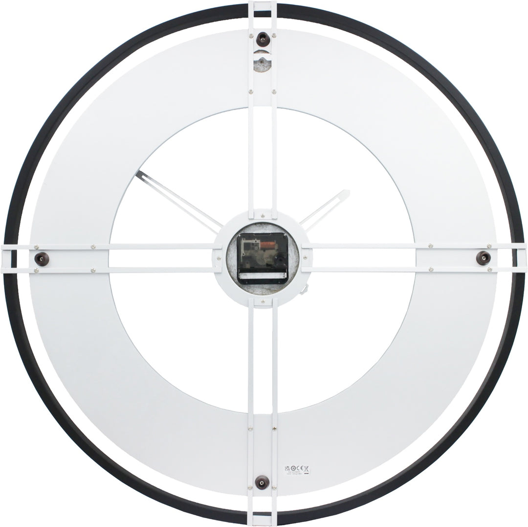 Seiko QXA820KLH Dana wall clock, rear mounting and movement view