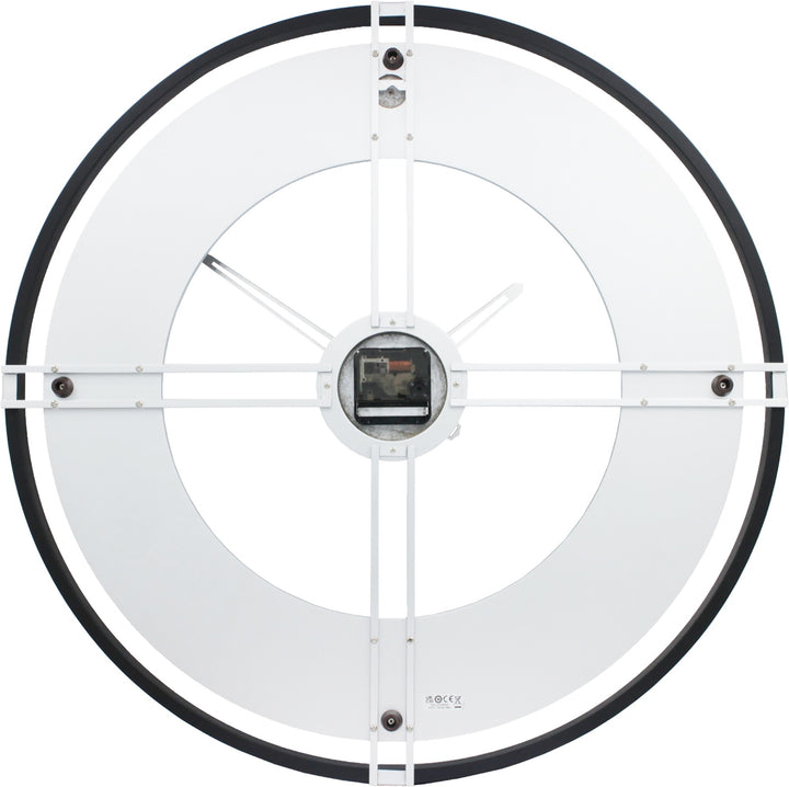 Seiko QXA820KLH Dana wall clock, rear mounting and movement view