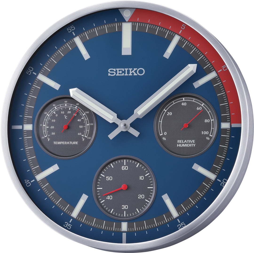 Seiko QXA822SLH Shelby wall clock, front view