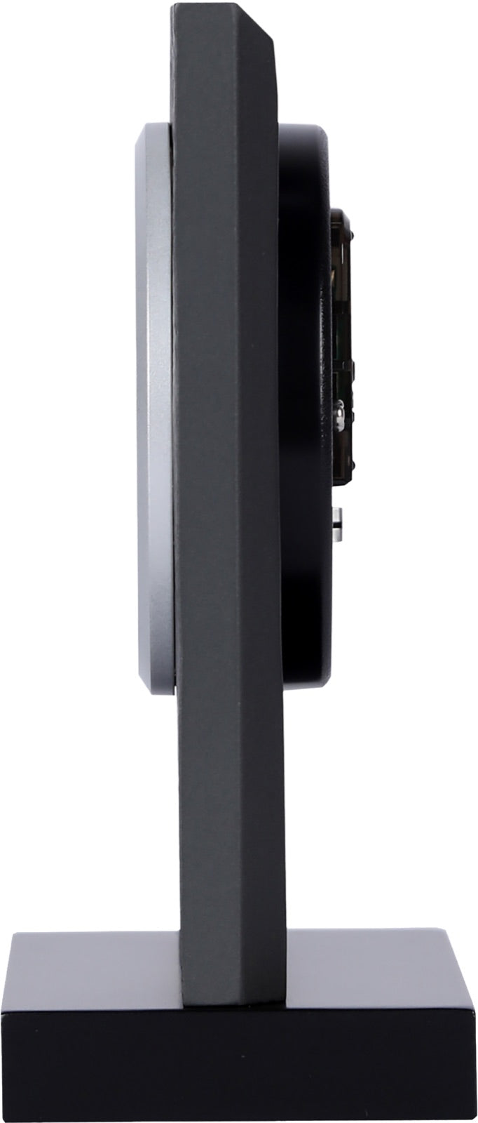 Seiko QXG153NLH classic modern desk clock, side profile