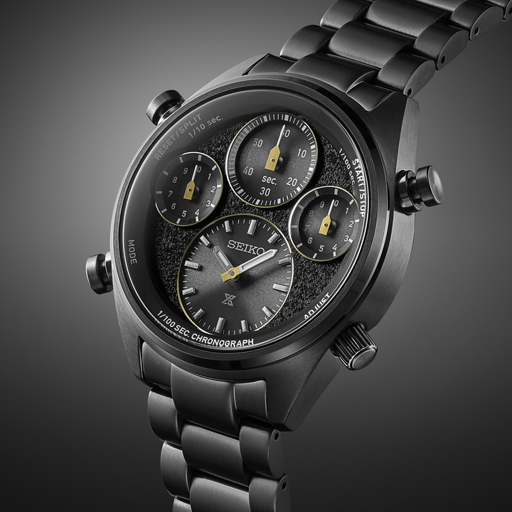 Seiko SFJ007 Prospex Speedtimer solar chronograph lifestyle view