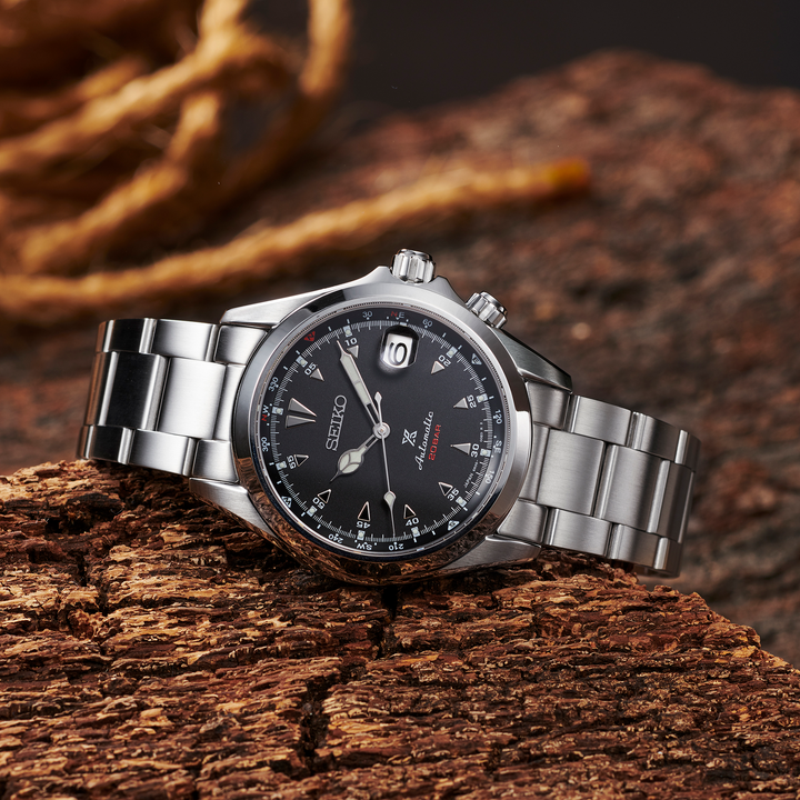Seiko SPB117 Prospex Alpinist automatic watch lifestyle view
