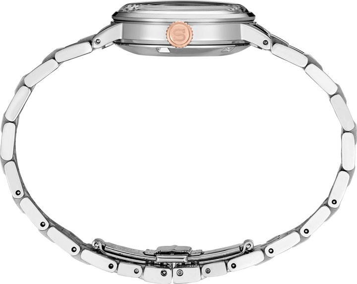 Seiko SRE009 Presage Cocktail Time women’s automatic watch angled view