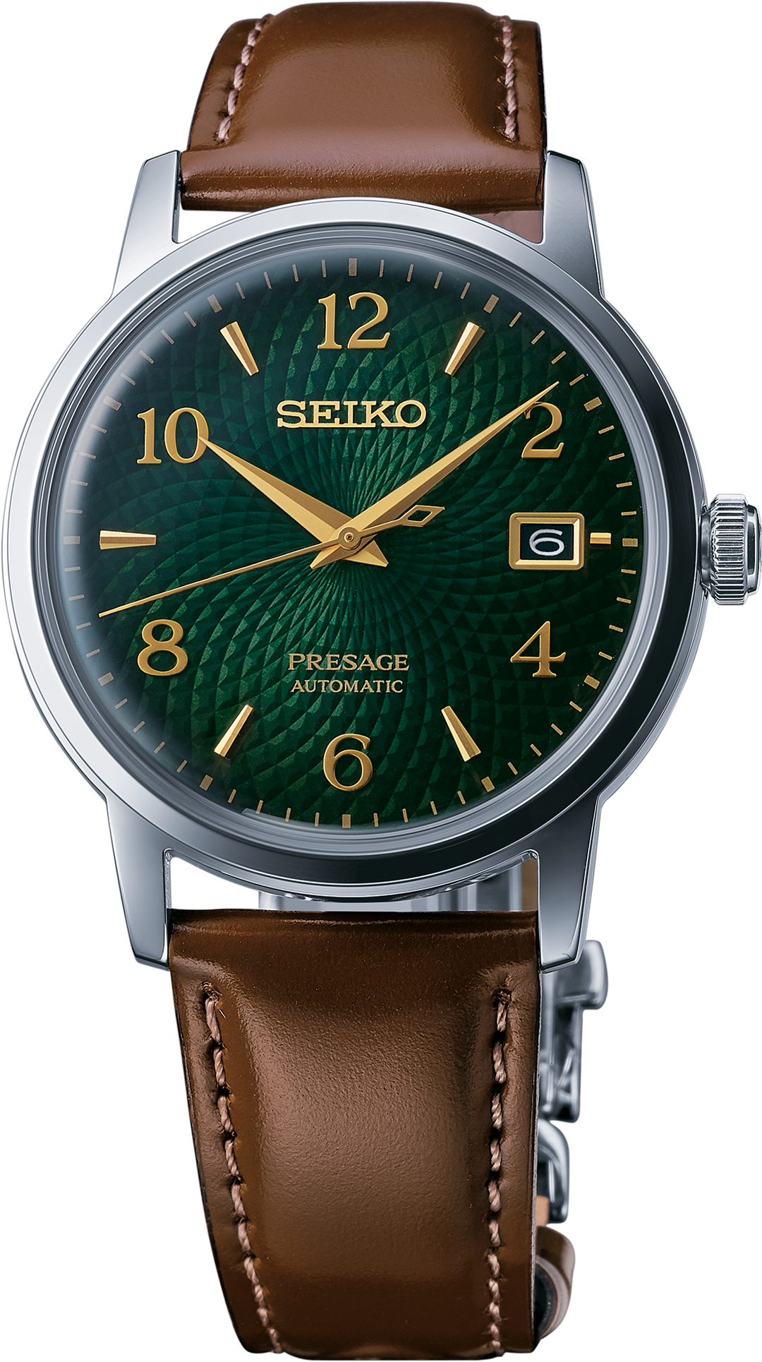 Seiko SRPE45 watch, front view