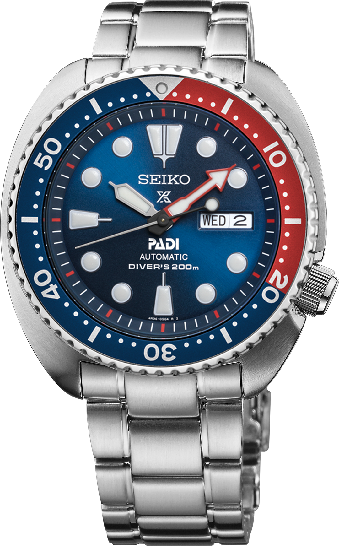 Seiko SRPE99 watch, front view