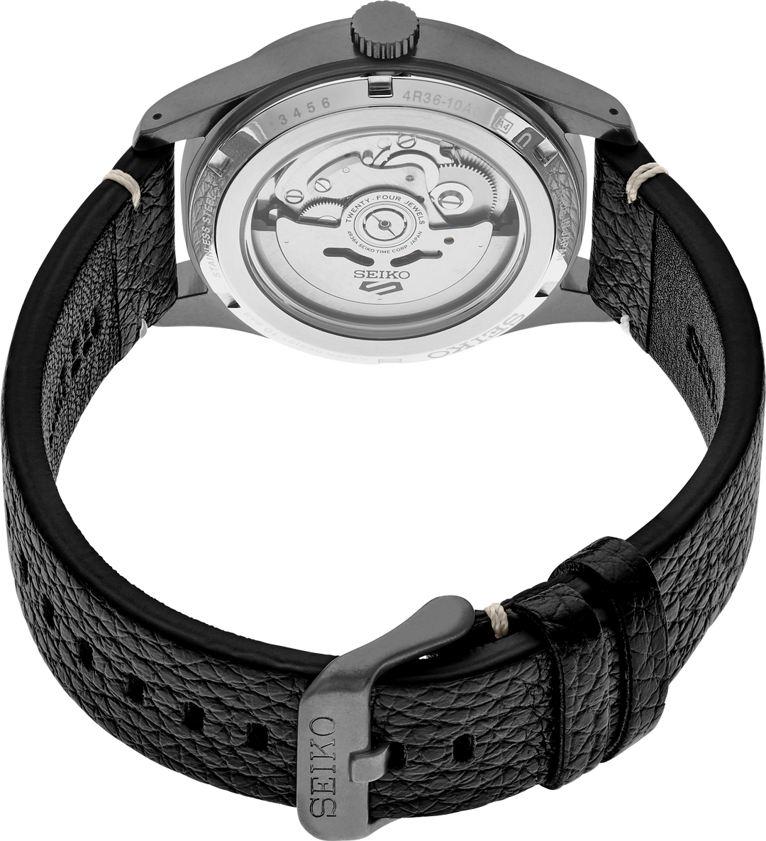 Seiko SRPG41 watch, caseback view