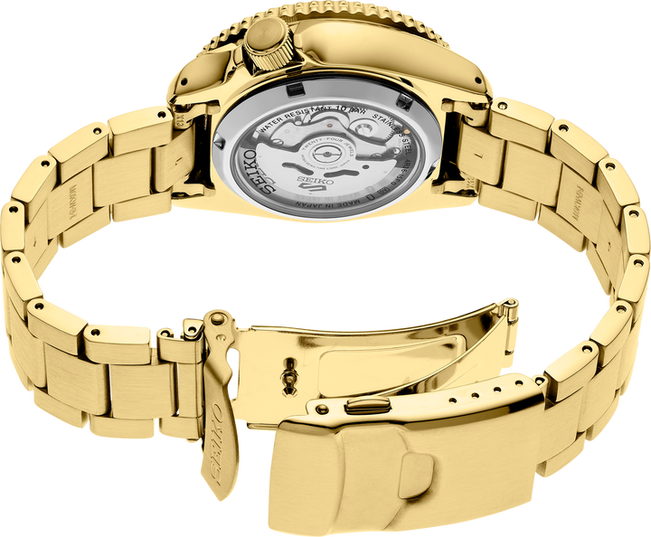Seiko SRPK18 5 Sports automatic watch caseback view