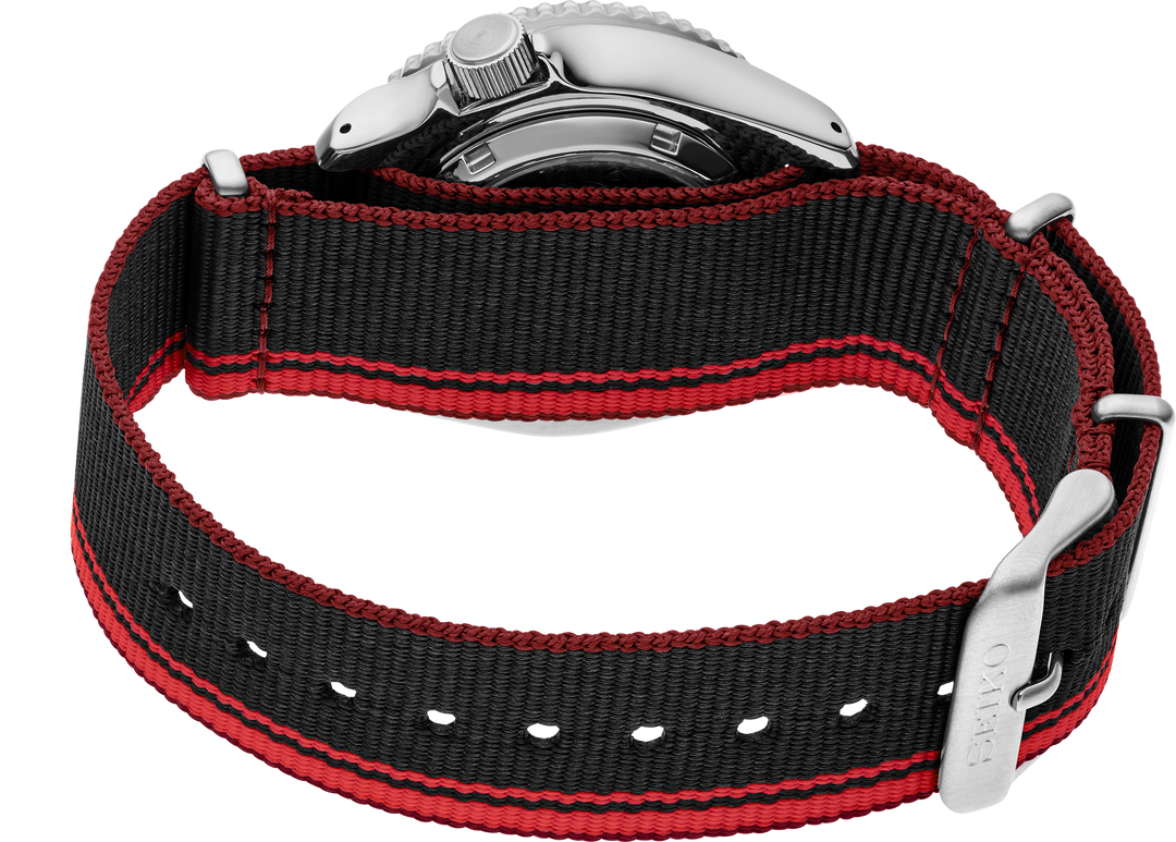 Seiko SRPK71 5 Sports automatic watch caseback and strap