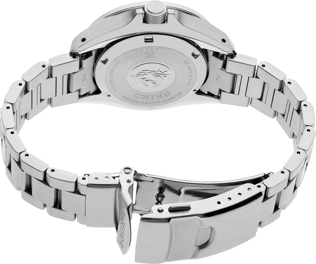 Seiko SRPL53 caseback and steel bracelet