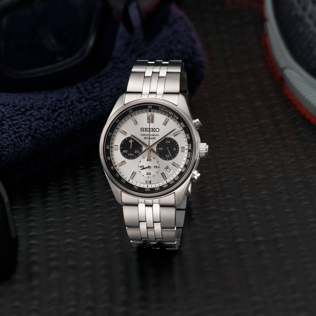 Seiko SSB425 watch, lifestyle view