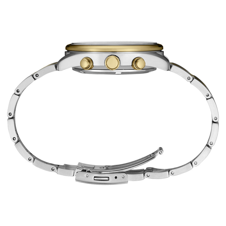 Seiko SSB430 Essentials chronograph watch side profile