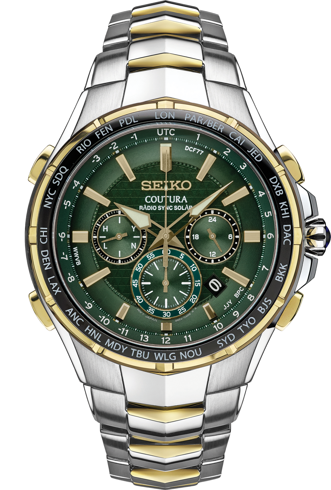 Seiko SSG022 watch, front view