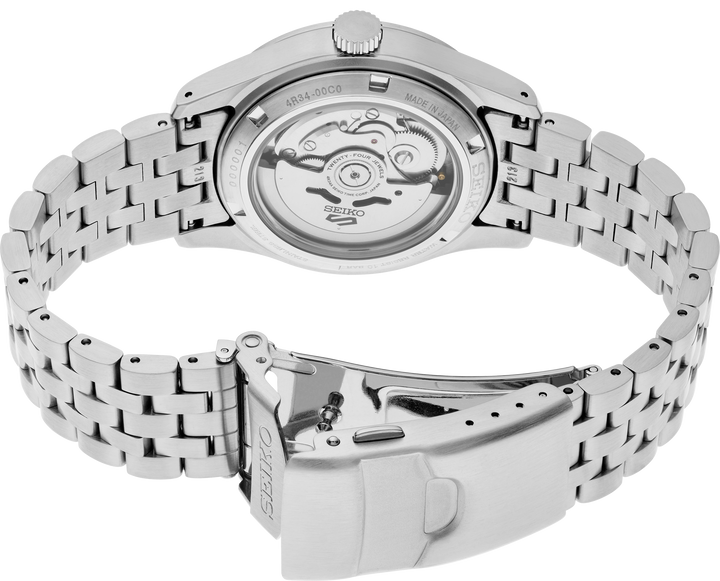 Seiko SSK023 5 Sports Field GMT automatic watch see-through caseback