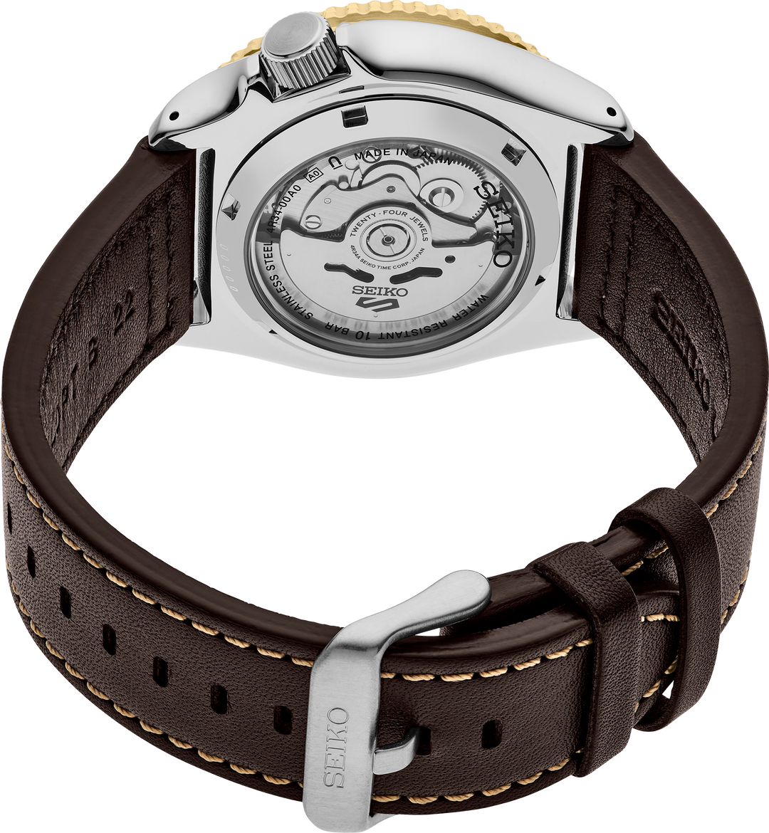 Seiko SSK036 5 Sports GMT watch see-through caseback