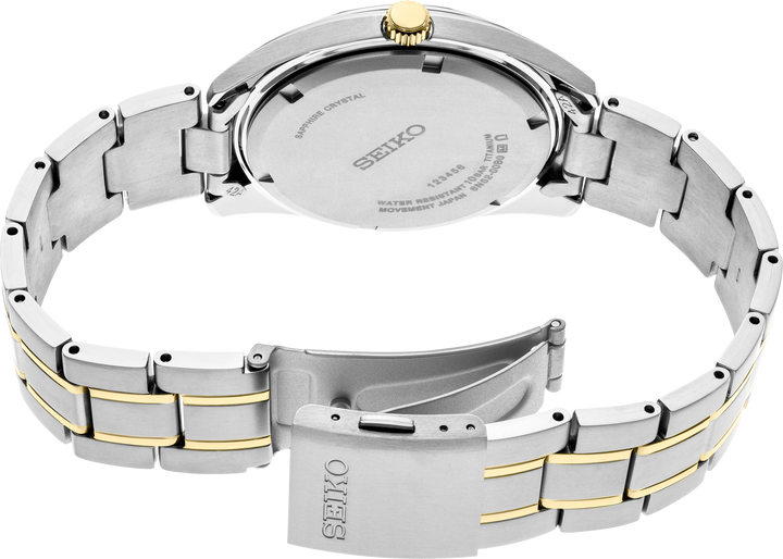 Seiko SUR377 watch, caseback view