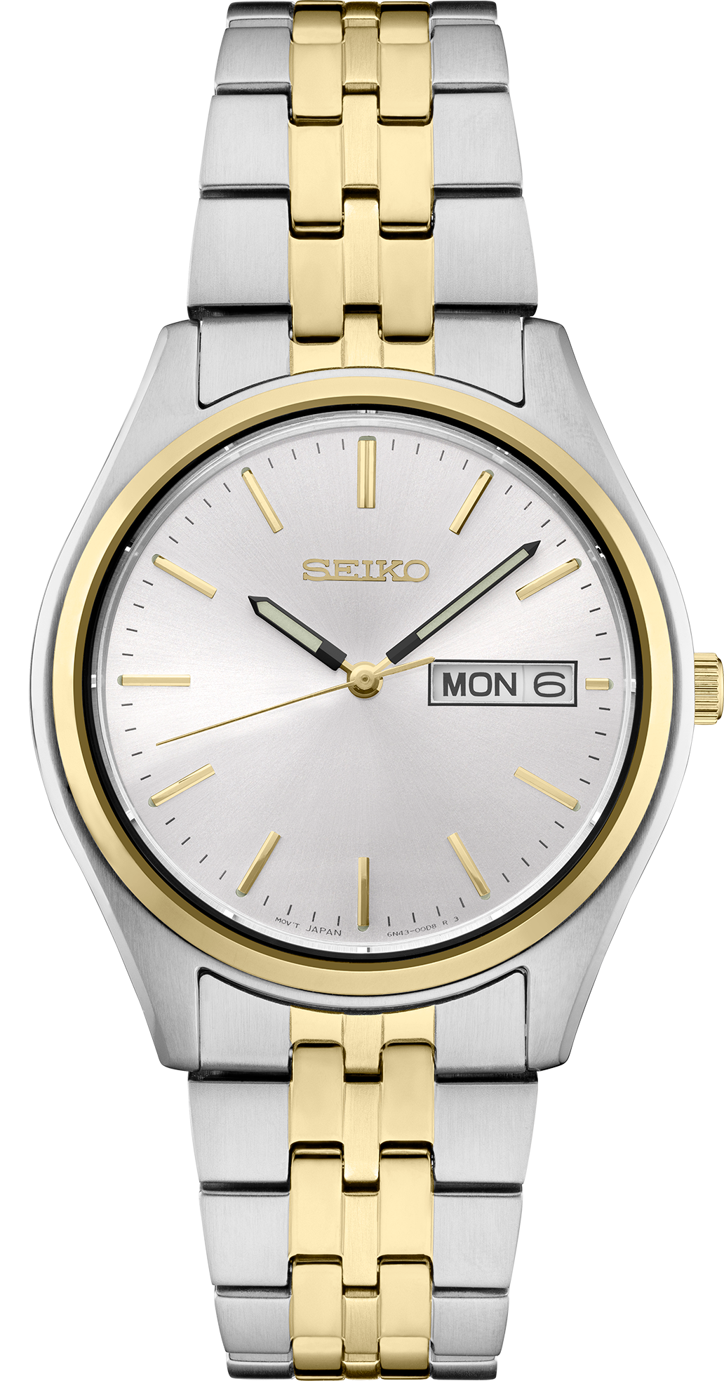 Seiko SUR430 Essentials Two-Tone Quartz Day-Date Watch - view 1