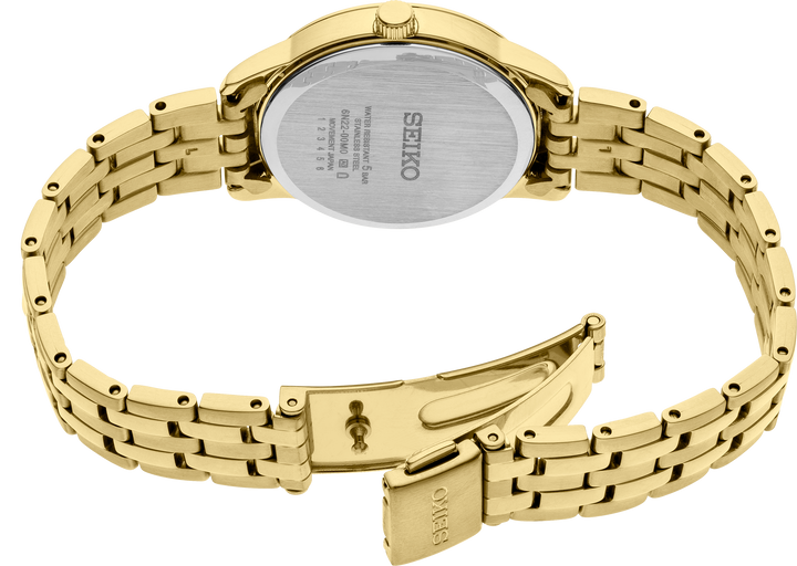 Seiko SUR444 watch, caseback view