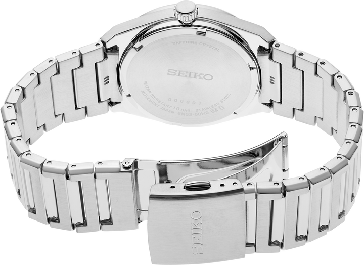 Seiko SUR557 watch, caseback view