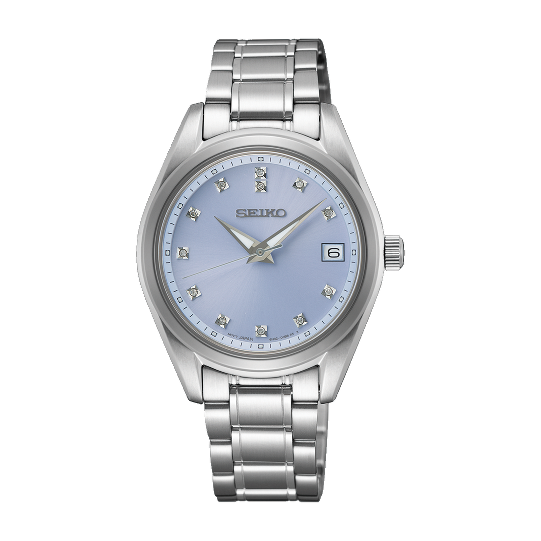 SEIKO SUR581 Ladies Diamond Quartz Watch - Watch Technicians Store